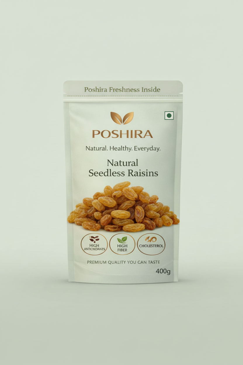 Natural Seedless Raisins - Poshira
